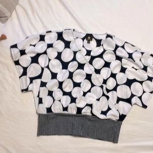 Medium kimono style wrap v neck top